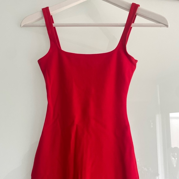 EUC American Apparel Women’s Red Bodycon Midi Cotton Tank Dress Size XS - Picture 4 of 10